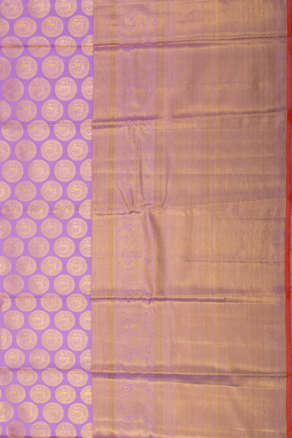 Kanchipuram Silk Butta Lilac Saree