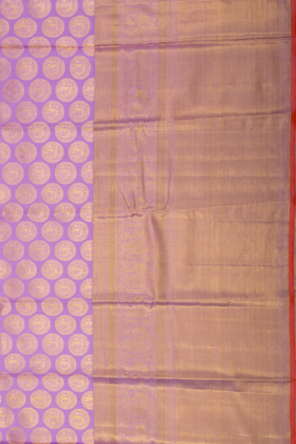Kanchipuram Silk Butta Lilac Saree