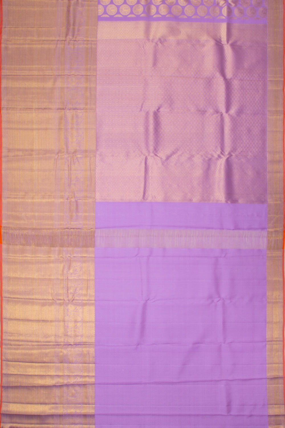 Kanchipuram Silk Butta Lilac Saree