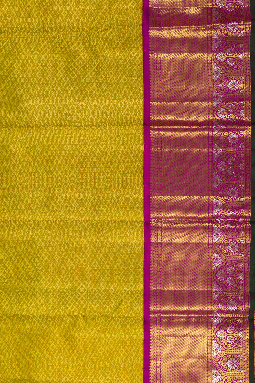 Kanchipuram Silk Brocade Green Saree