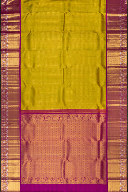 Kanchipuram Silk Brocade Green Saree