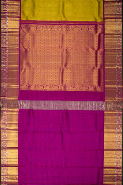 Kanchipuram Silk Brocade Green Saree