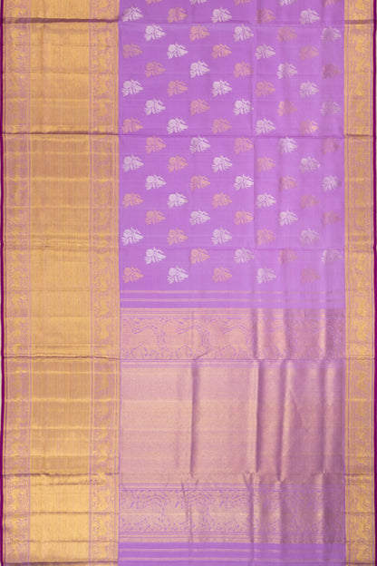 Kanchipuram Silk Butta Lavender Saree