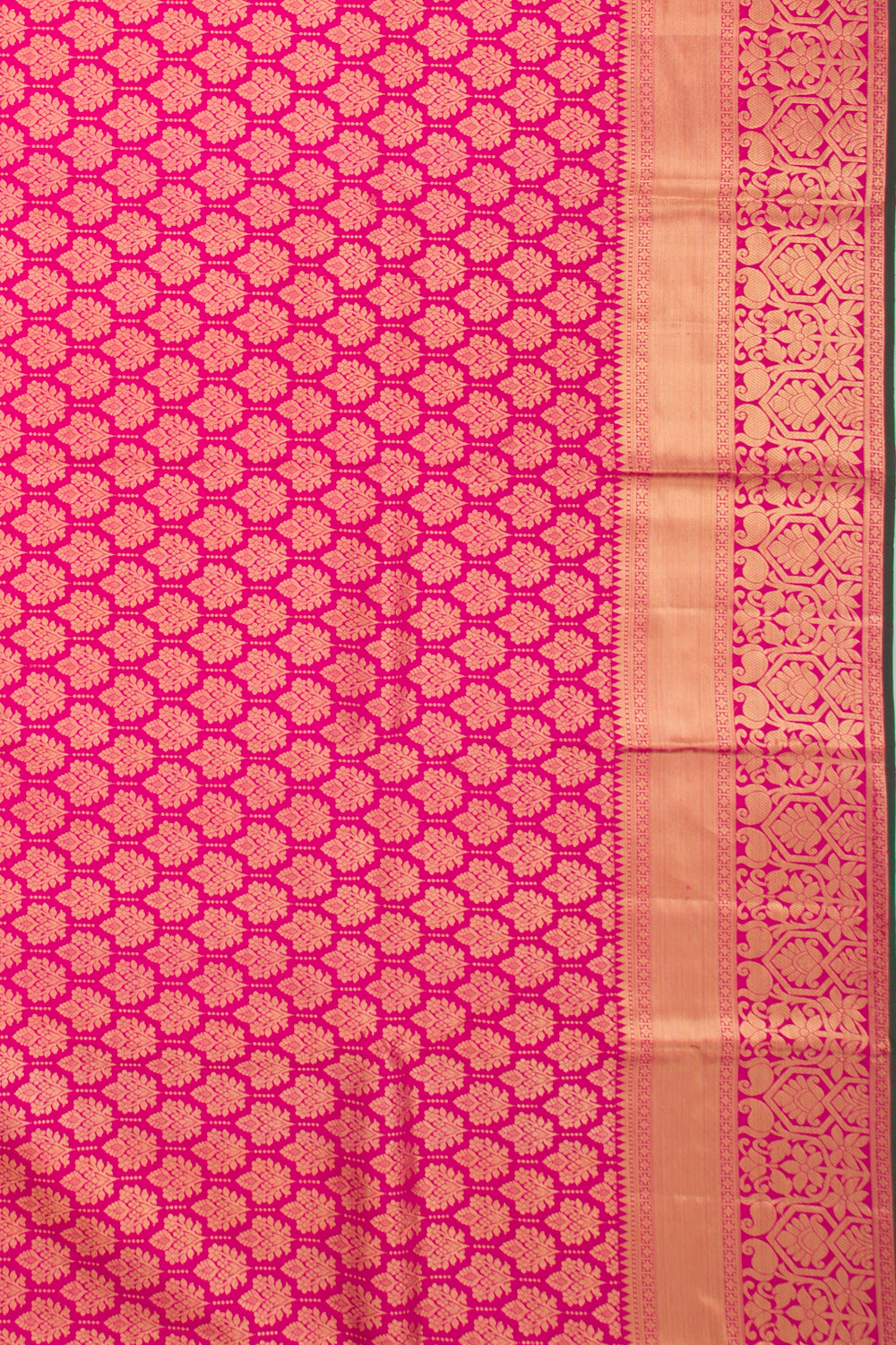 Kanchipuram Silk Brocade Pink Saree