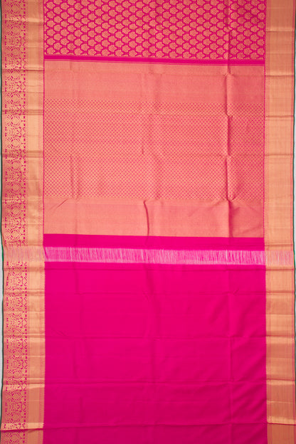 Kanchipuram Silk Brocade Pink Saree