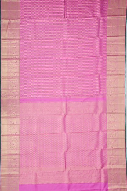 Kanchipuram Silk Brocade Pink Saree