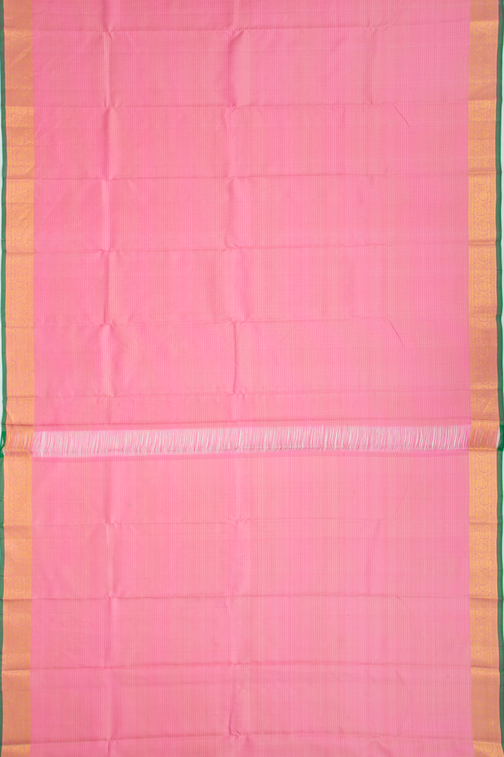 Kanchipuram Silk Kattam Checks Pink Saree