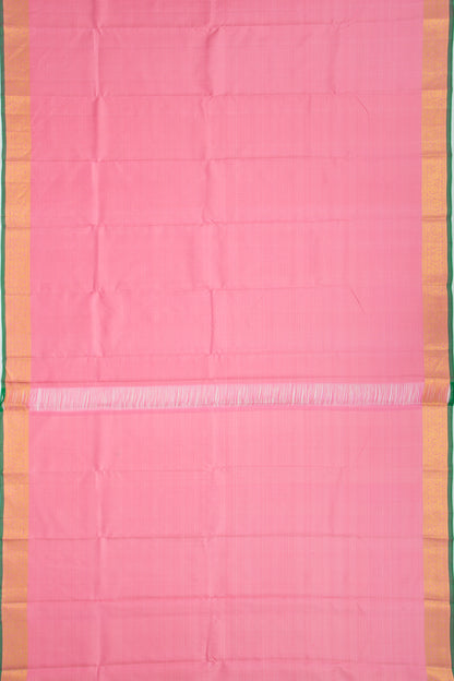 Kanchipuram Silk Kattam Checks Pink Saree
