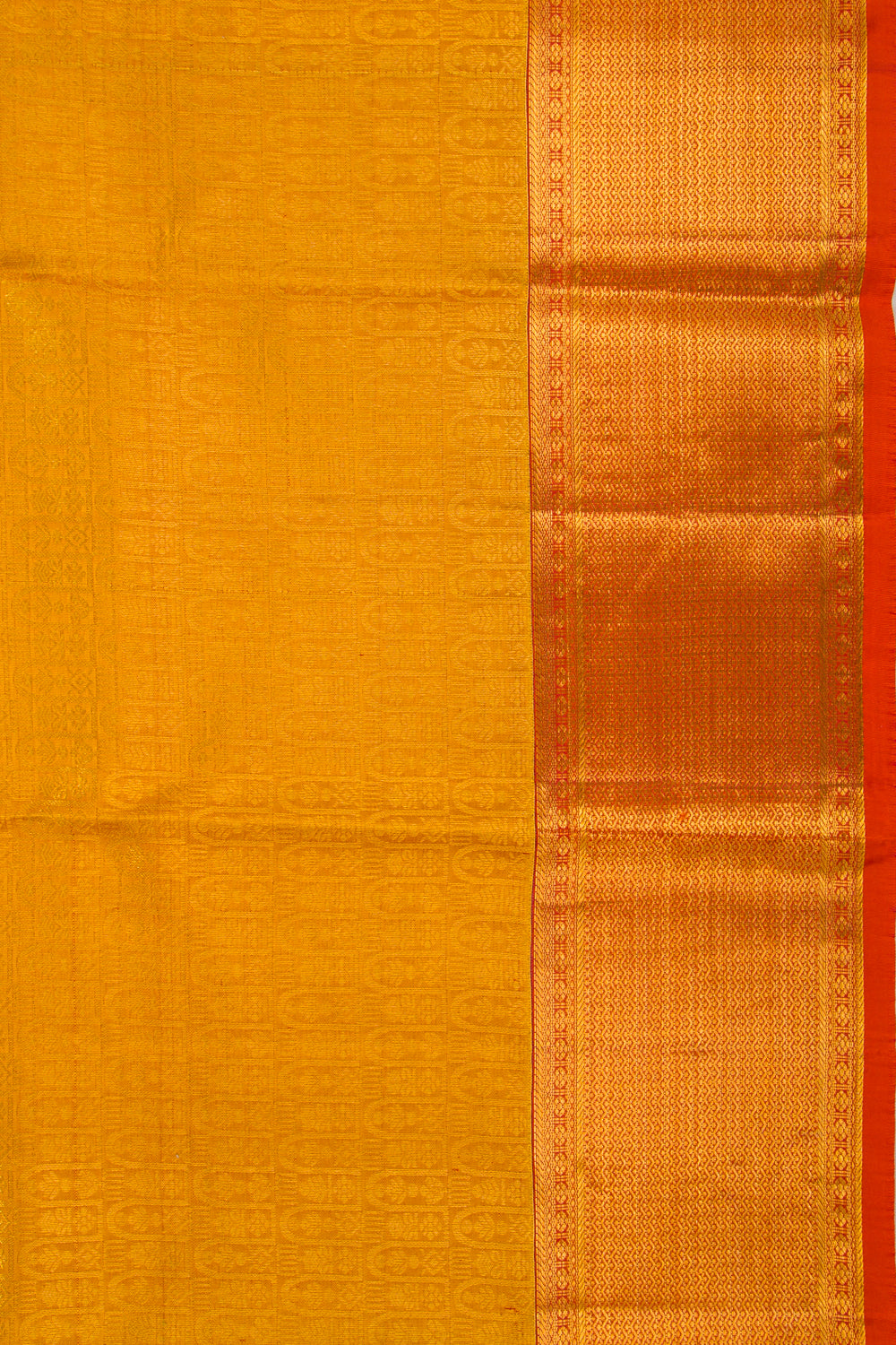Taranga Kanchi Silk Brocade Yellow Saree