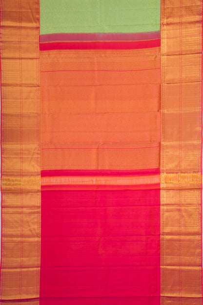 Kanchipuram Silk Brocade Green Saree