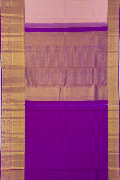 Kanchipuram Silk Brocade Baby Pink Saree