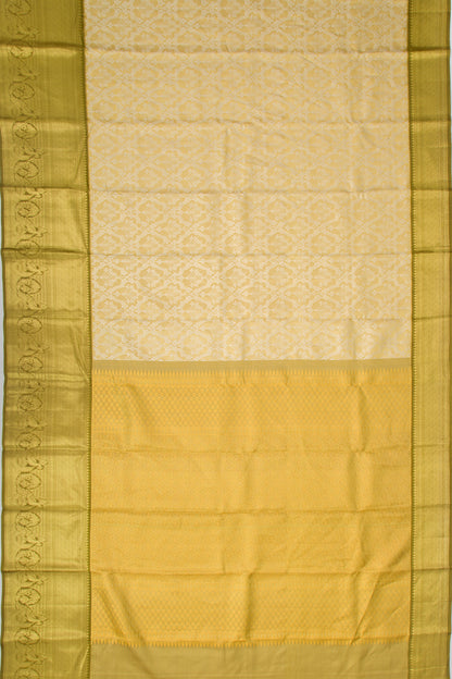 Taranga Kanchi Silk Tissue Brocade Gold Saree