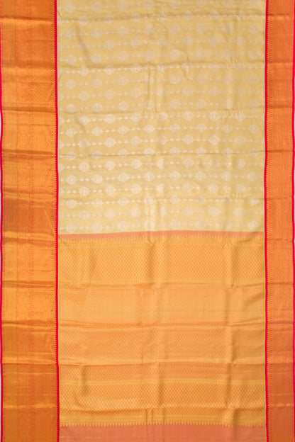 Taranga Kanchi Silk Tissue Brocade Gold Saree