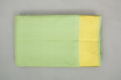 Kanchipuram Silk Plain Pastel Green Dhoti