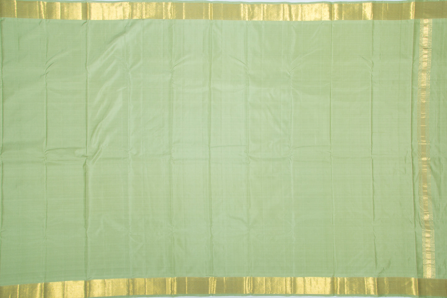Kanchipuram Silk Plain Pastel Green Dhoti