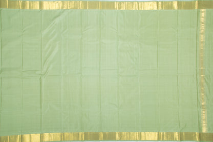 Kanchipuram Silk Plain Pastel Green Dhoti