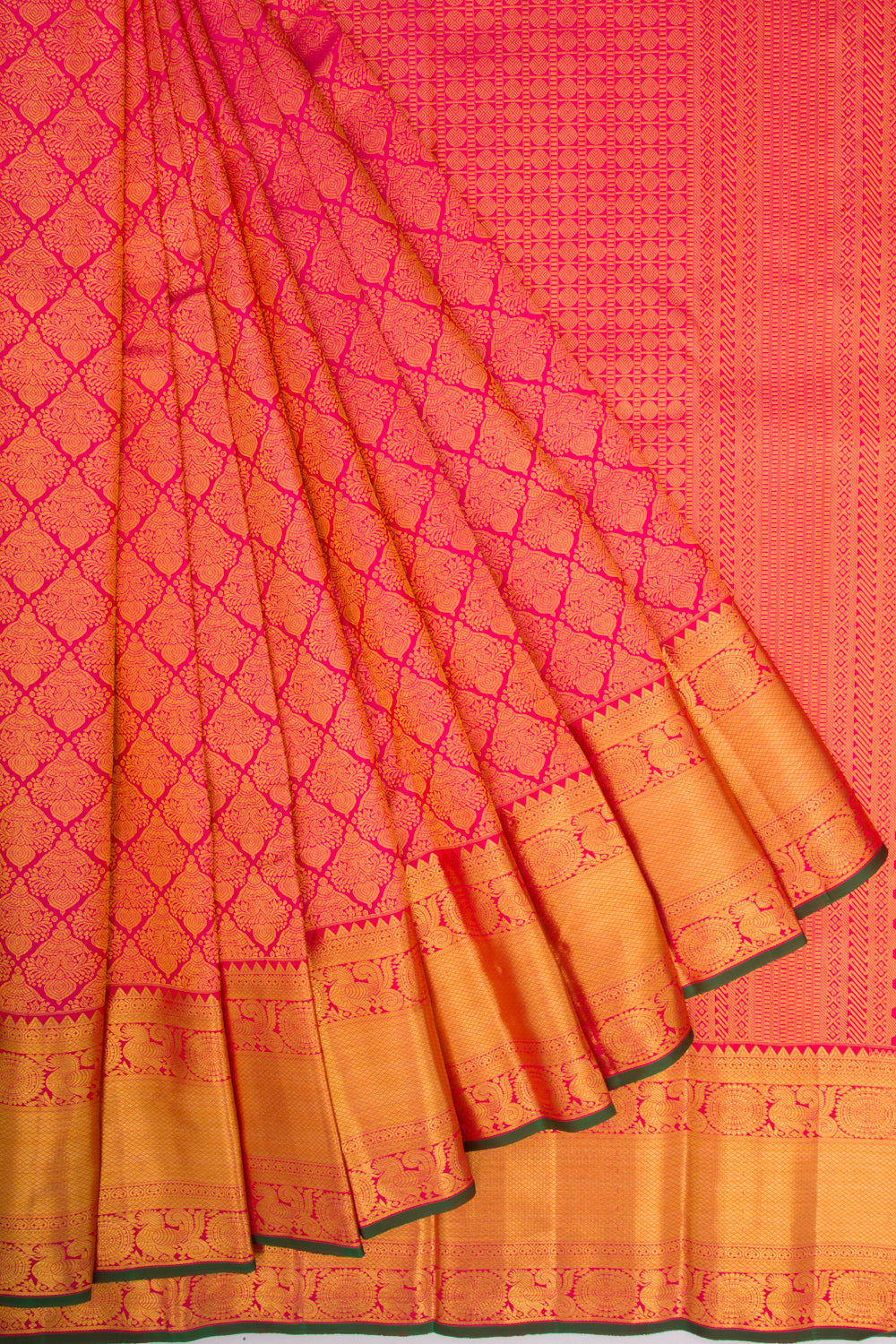 Taranga Kanchi Silk Brocade Pink Saree