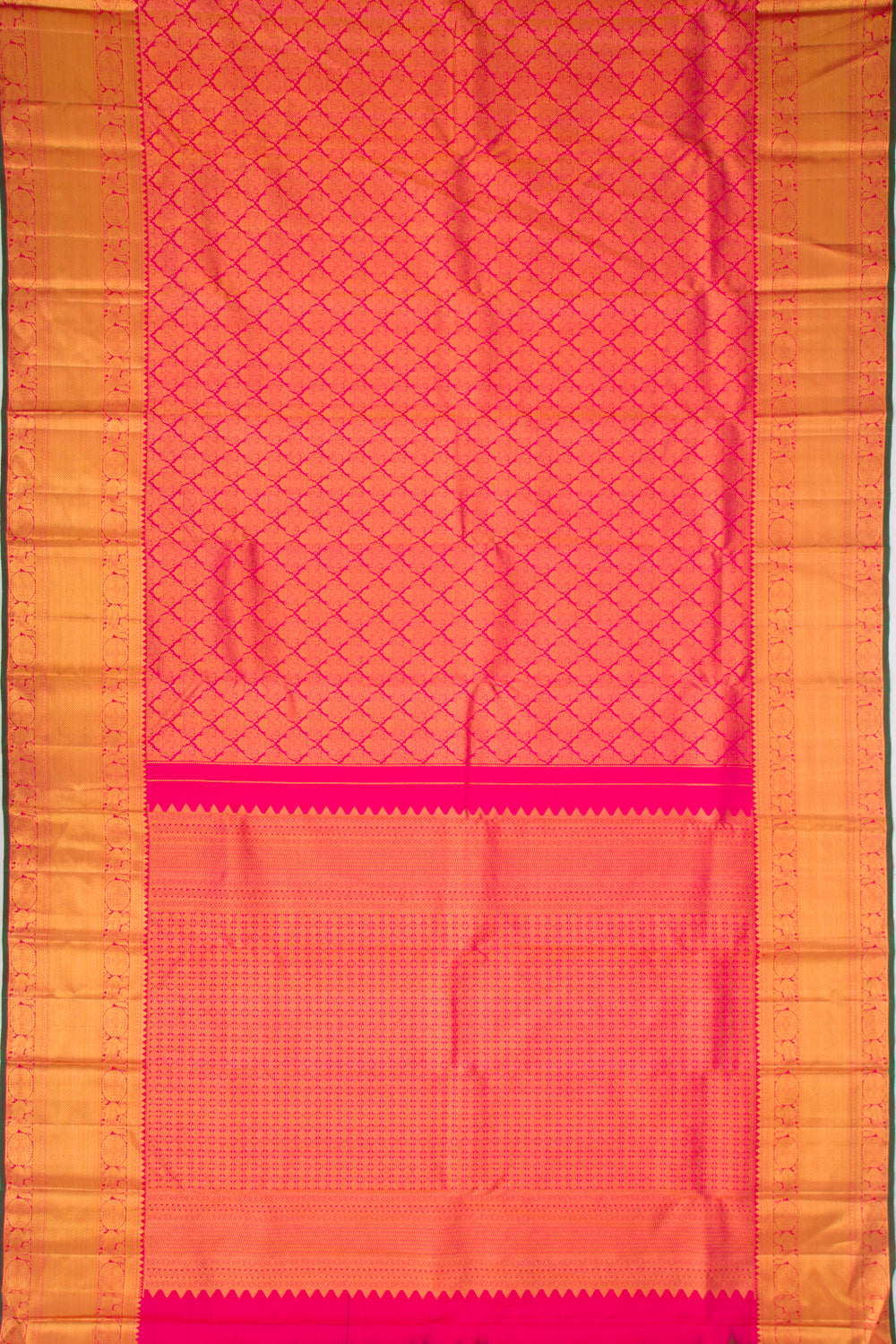 Taranga Kanchi Silk Brocade Pink Saree