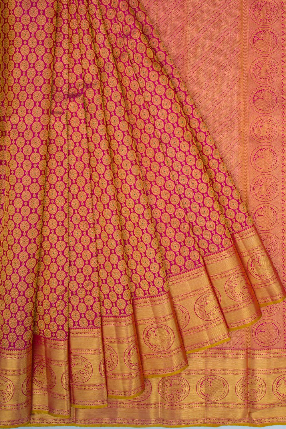 Kanchipuram Silk Brocade Purple Saree
