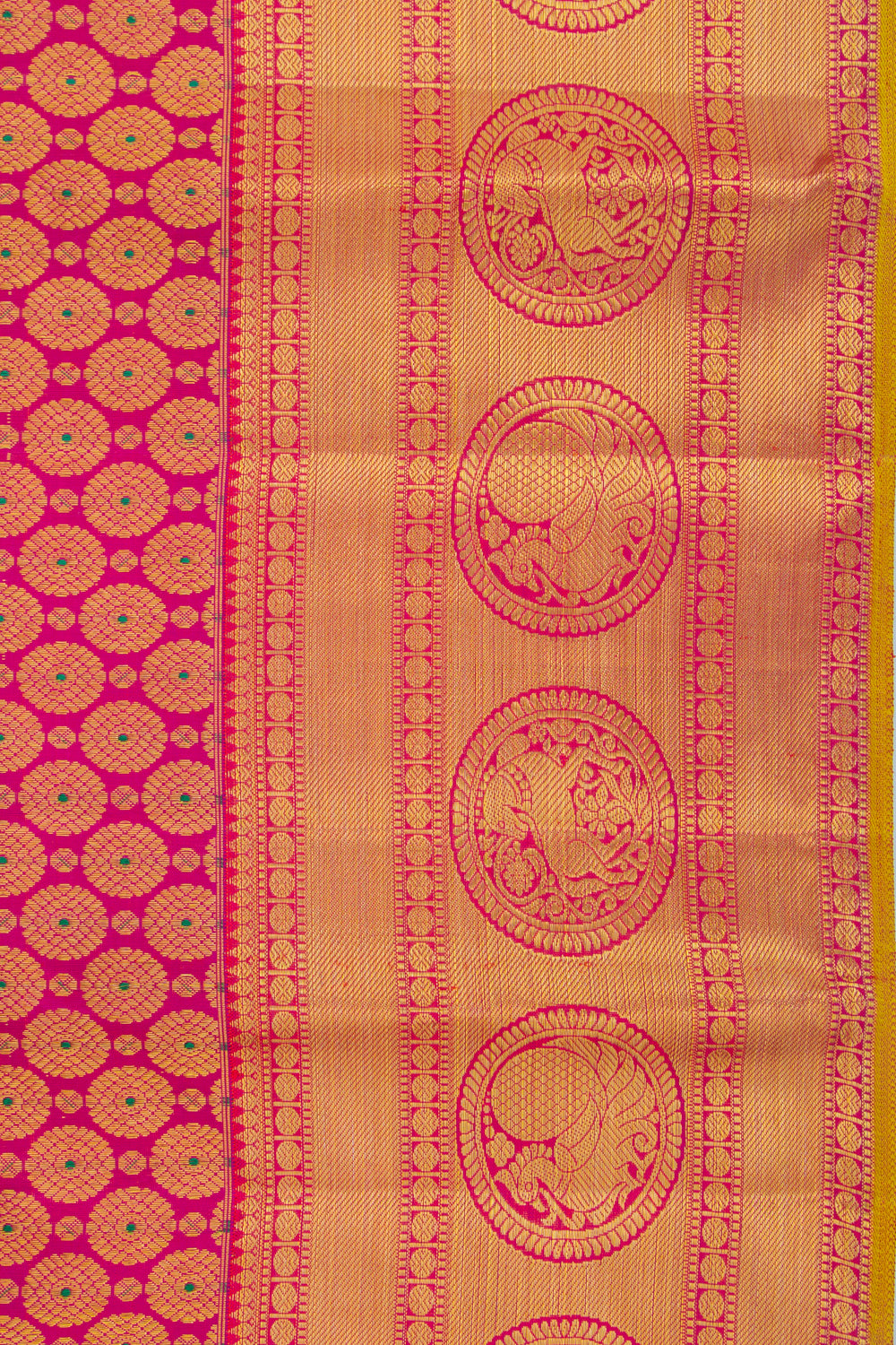 Kanchipuram Silk Brocade Purple Saree
