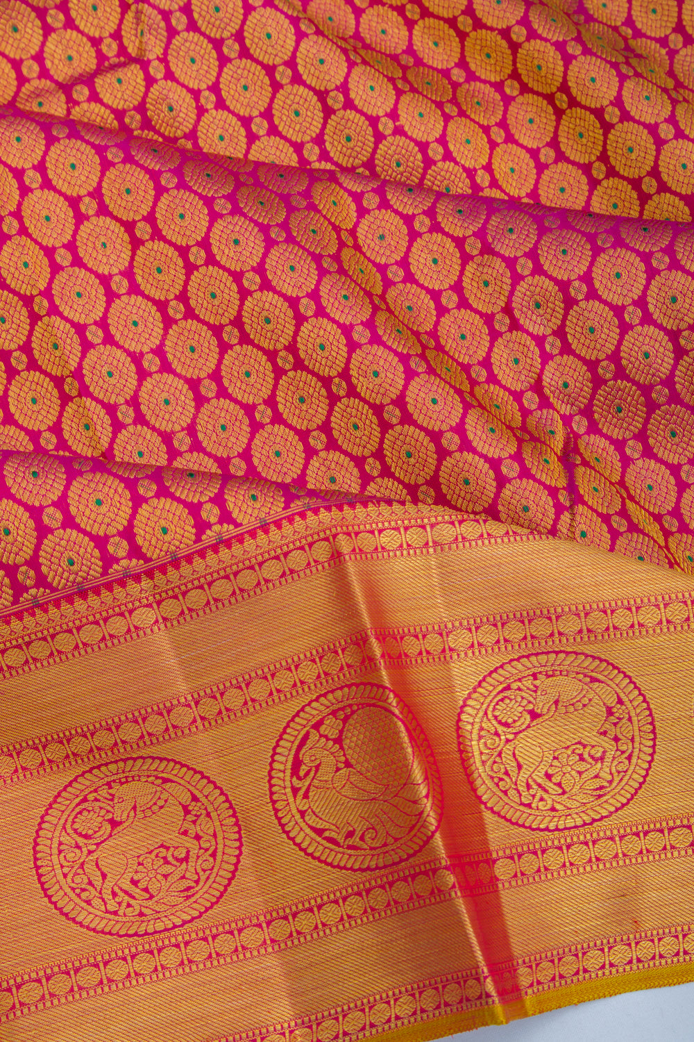 Kanchipuram Silk Brocade Purple Saree