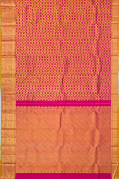 Kanchipuram Silk Brocade Purple Saree