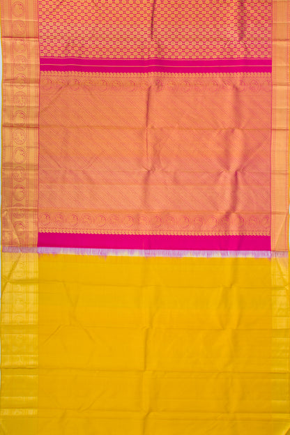 Kanchipuram Silk Brocade Purple Saree