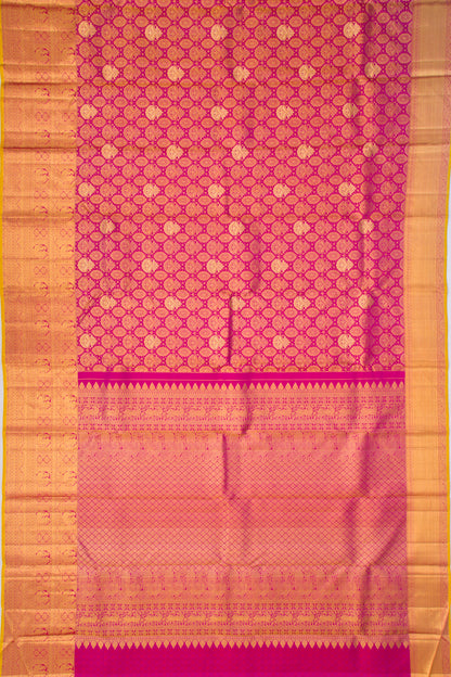 Kanchipuram Silk Brocade Purple Saree