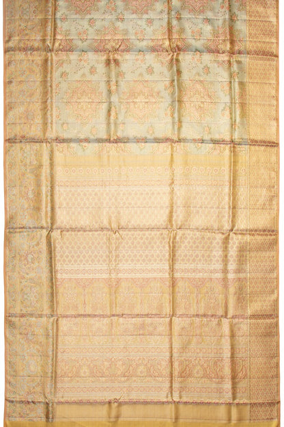 Kanchipuram Silk Tissue Butta Sky Blue Saree