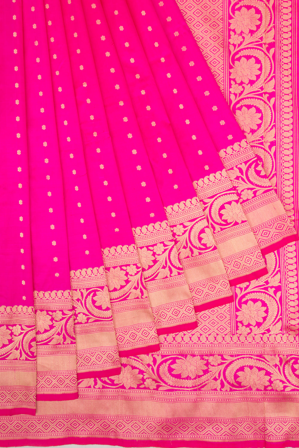 Banarasi Katan Silk Butta Pink Saree