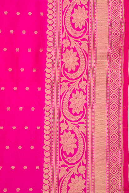Banarasi Katan Silk Butta Pink Saree