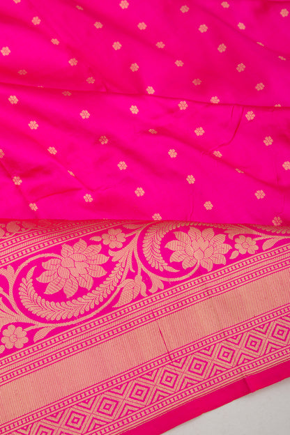 Banarasi Katan Silk Butta Pink Saree