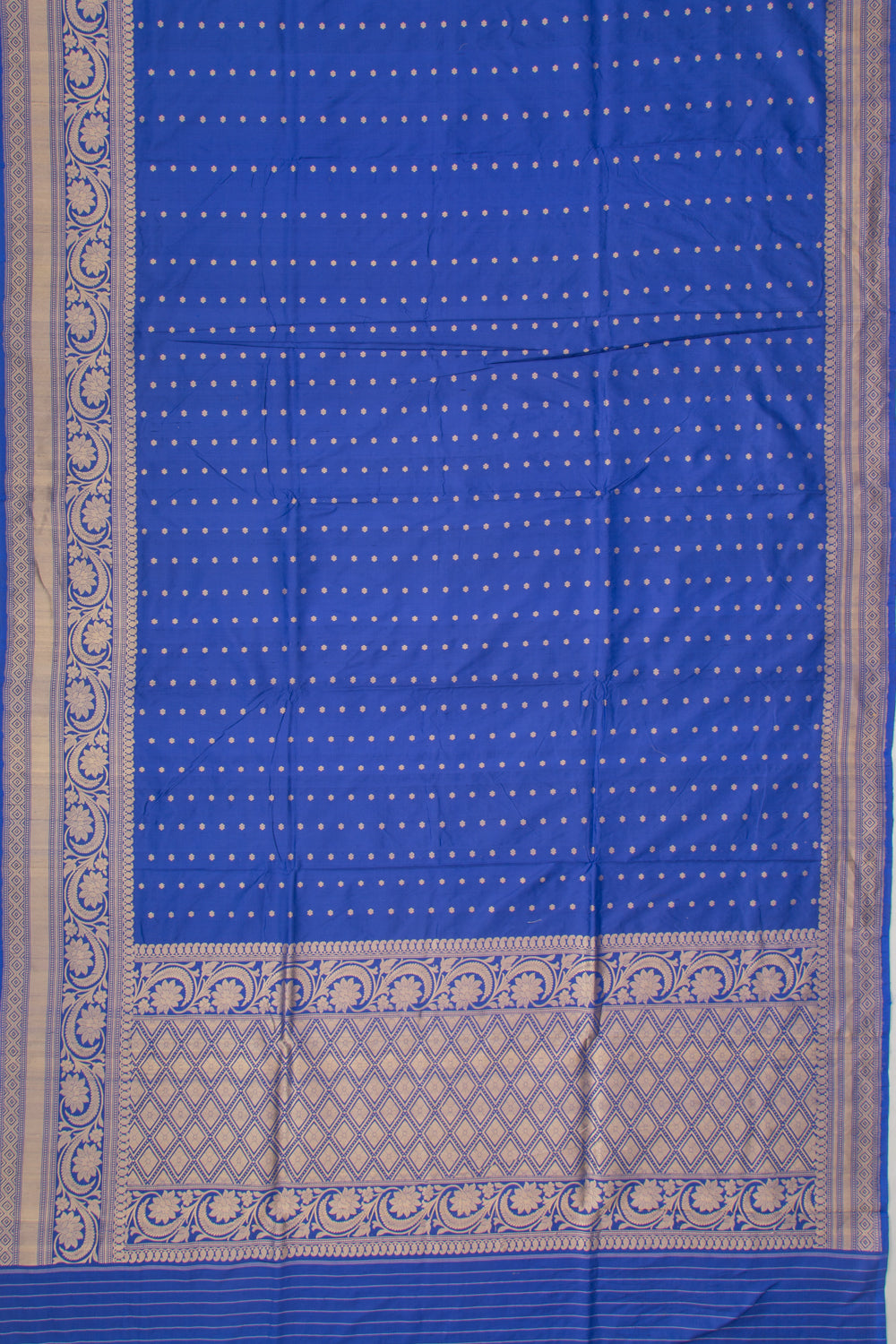 Banarasi Katan Silk Butta Blue Saree