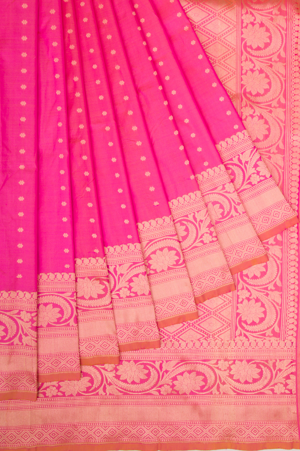 Banarasi Katan Silk Butta Pink Saree