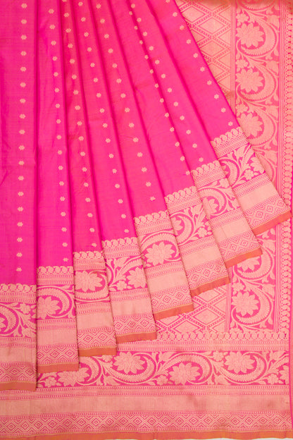 Banarasi Katan Silk Butta Pink Saree