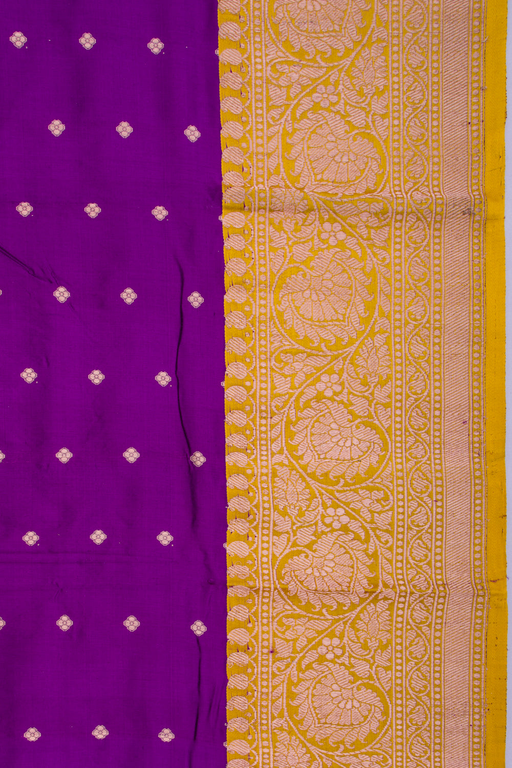 Banarasi Katan Silk Butta Purple Saree
