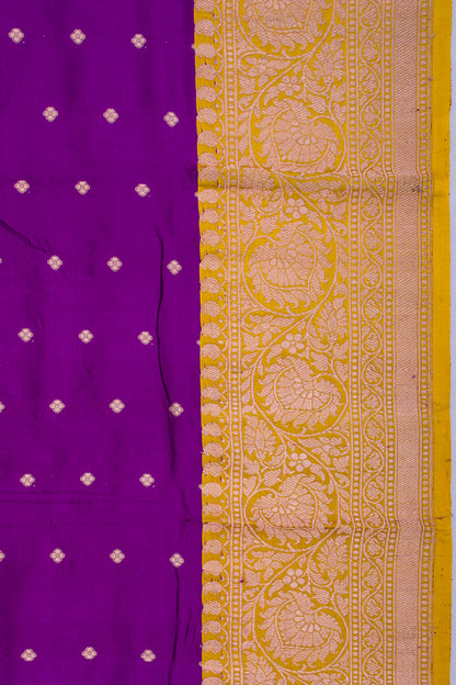Banarasi Katan Silk Butta Purple Saree