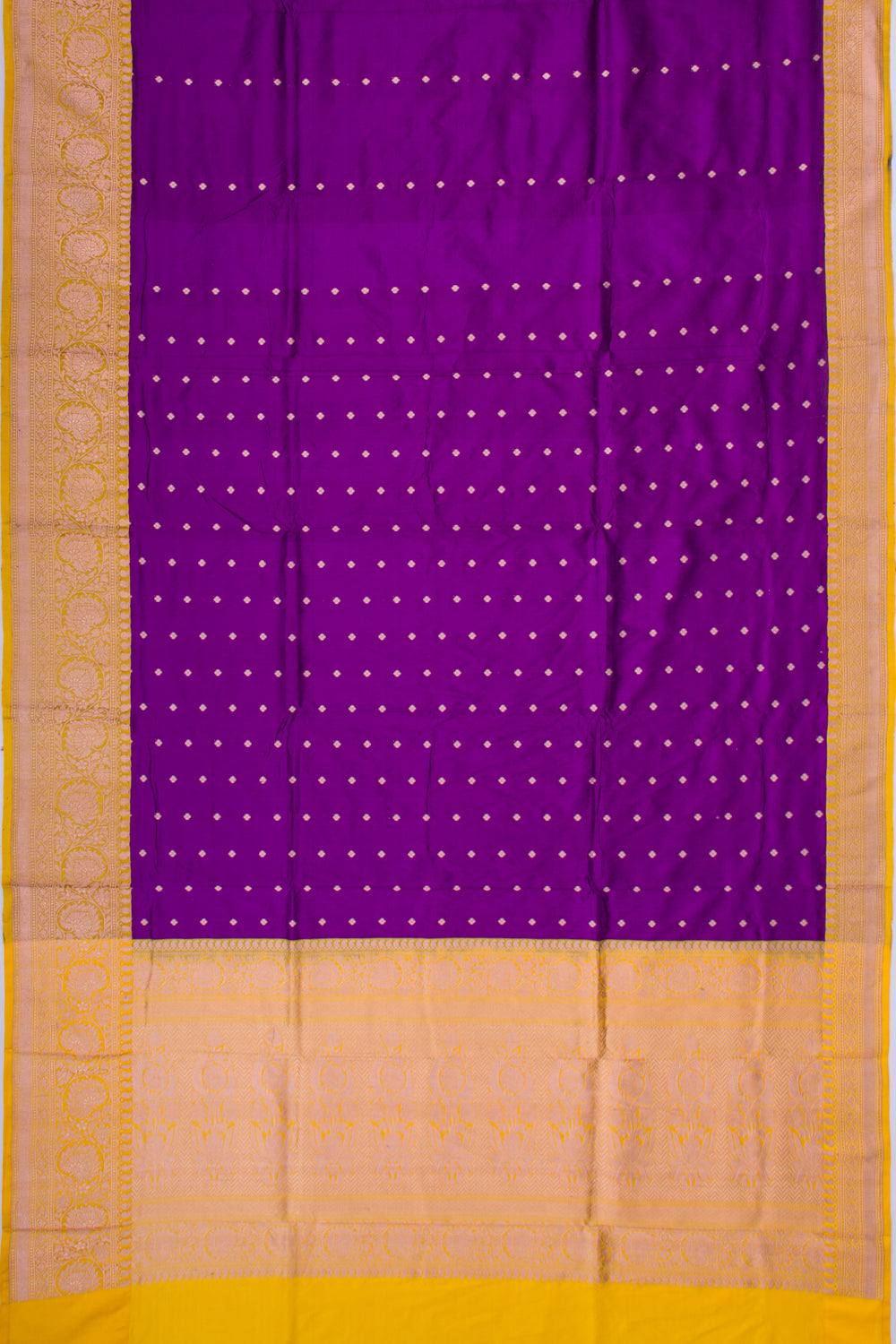 Banarasi Katan Silk Butta Purple Saree