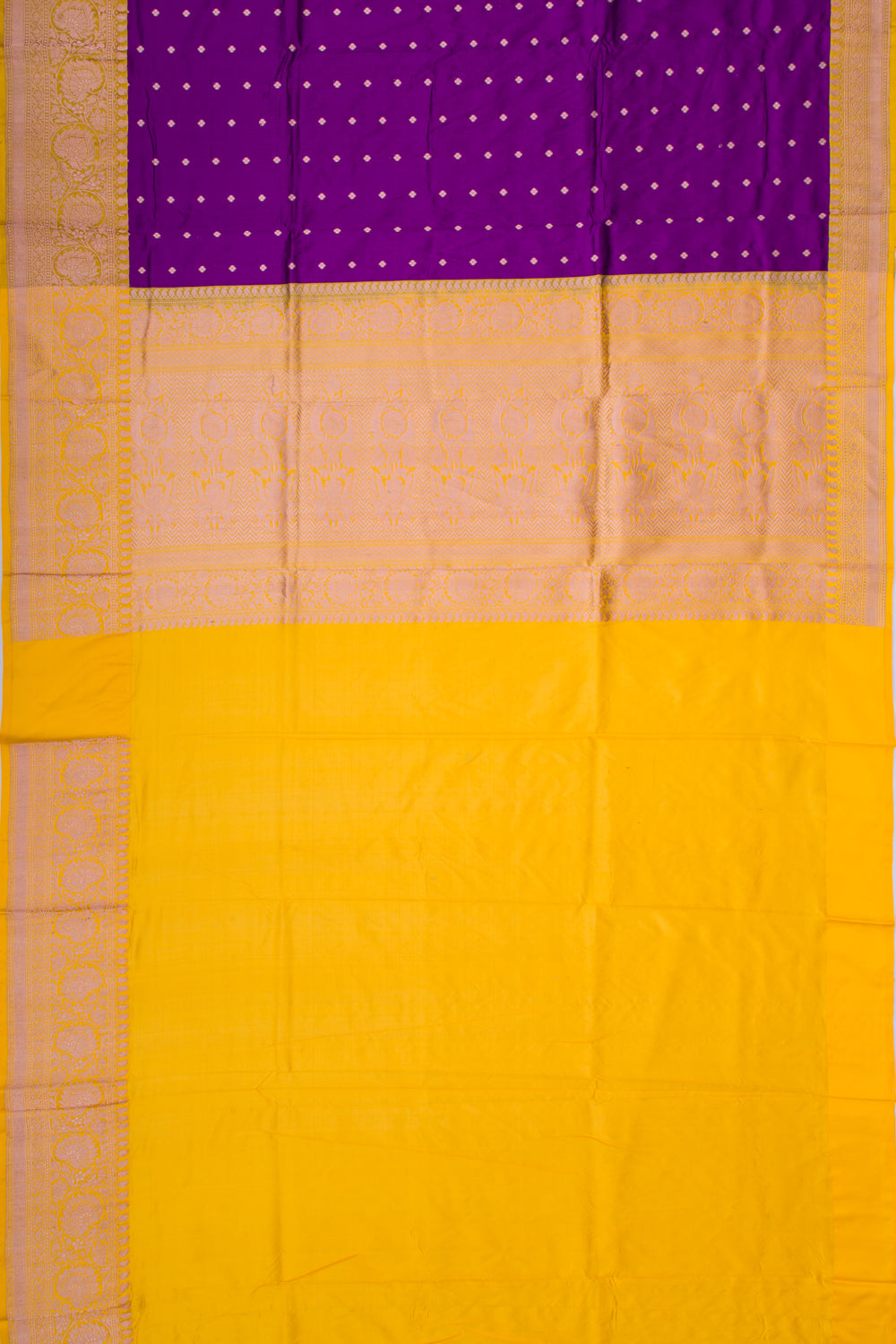 Banarasi Katan Silk Butta Purple Saree