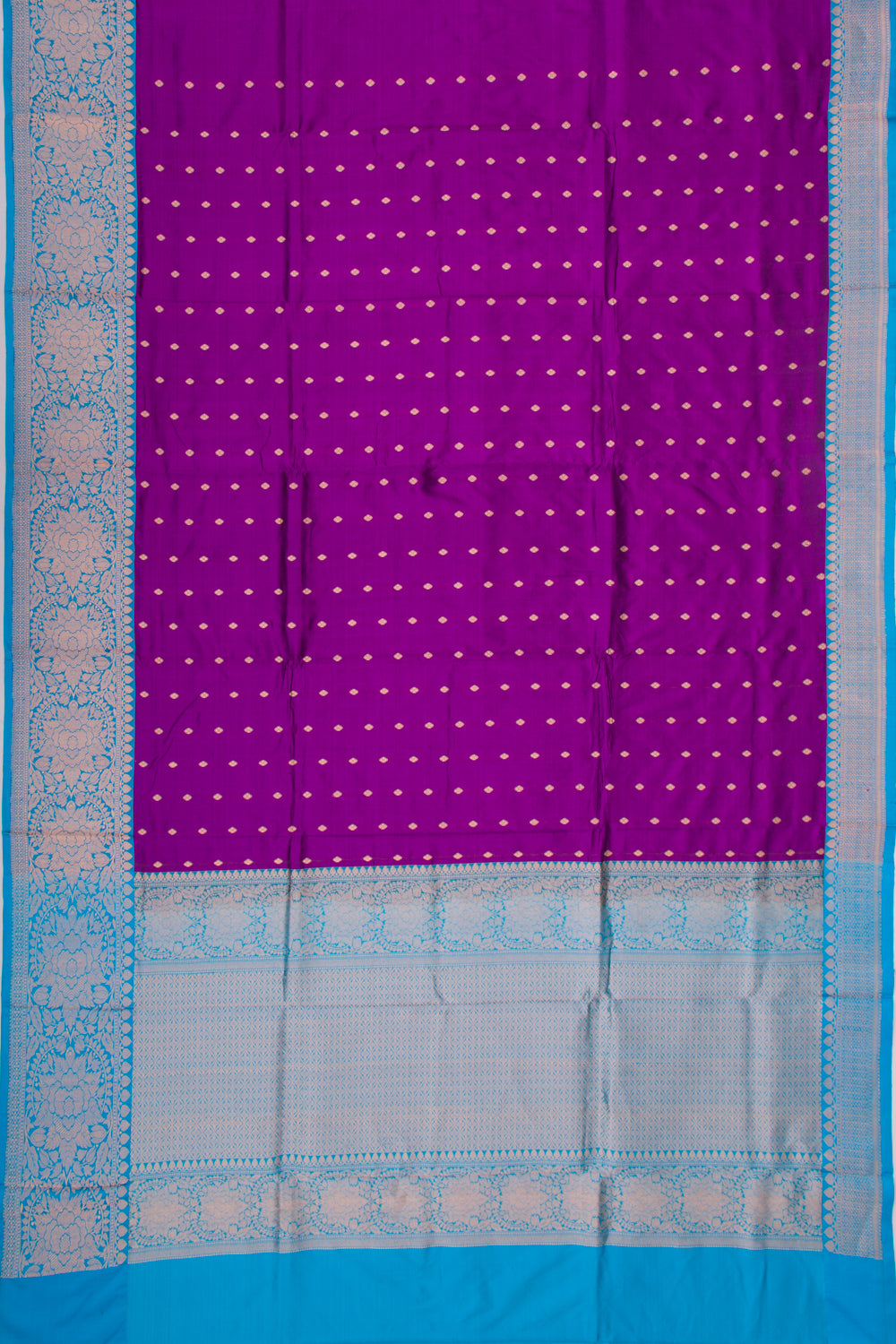Banarasi Katan Silk Butta Purple Saree