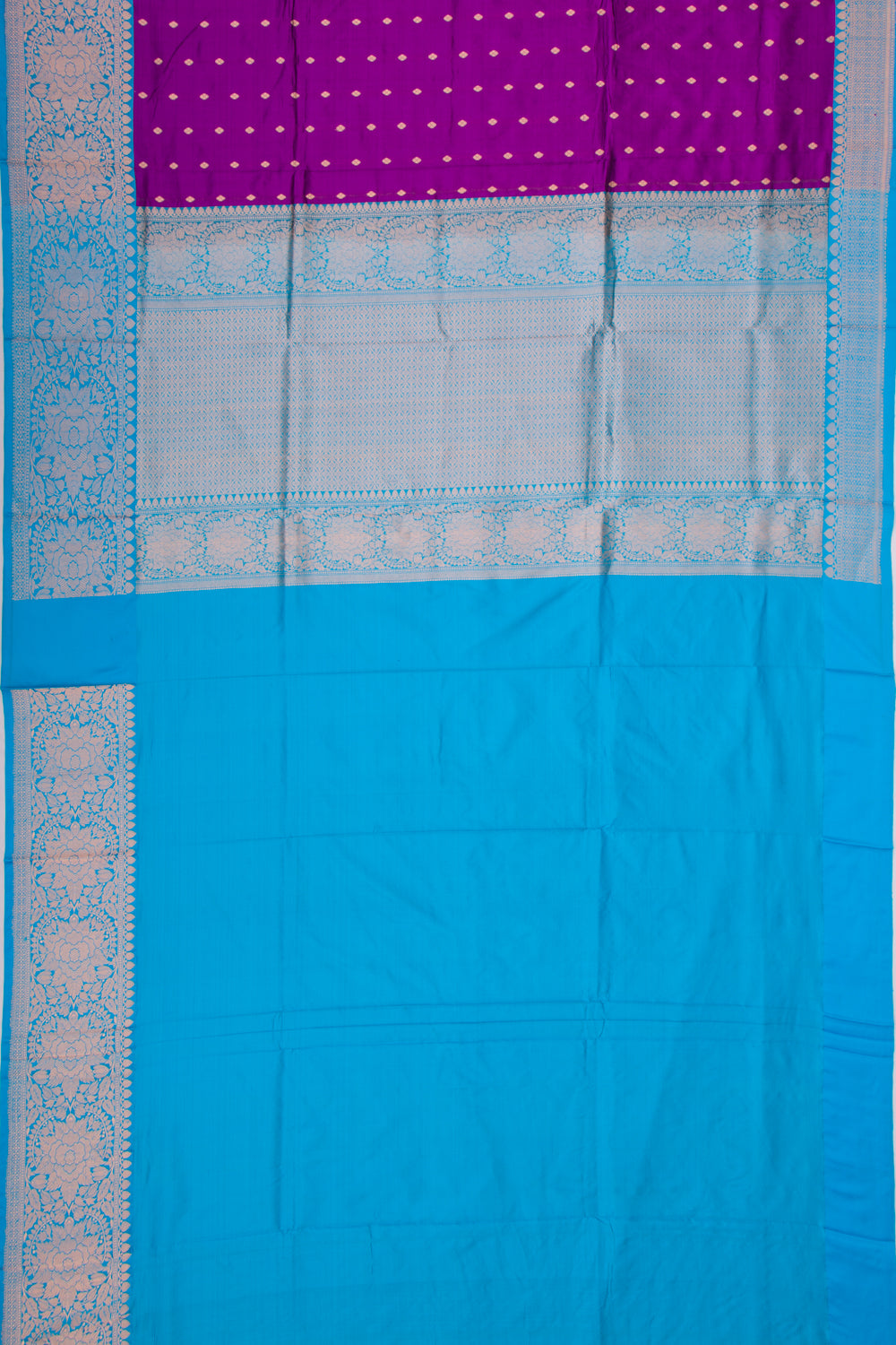 Banarasi Katan Silk Butta Purple Saree