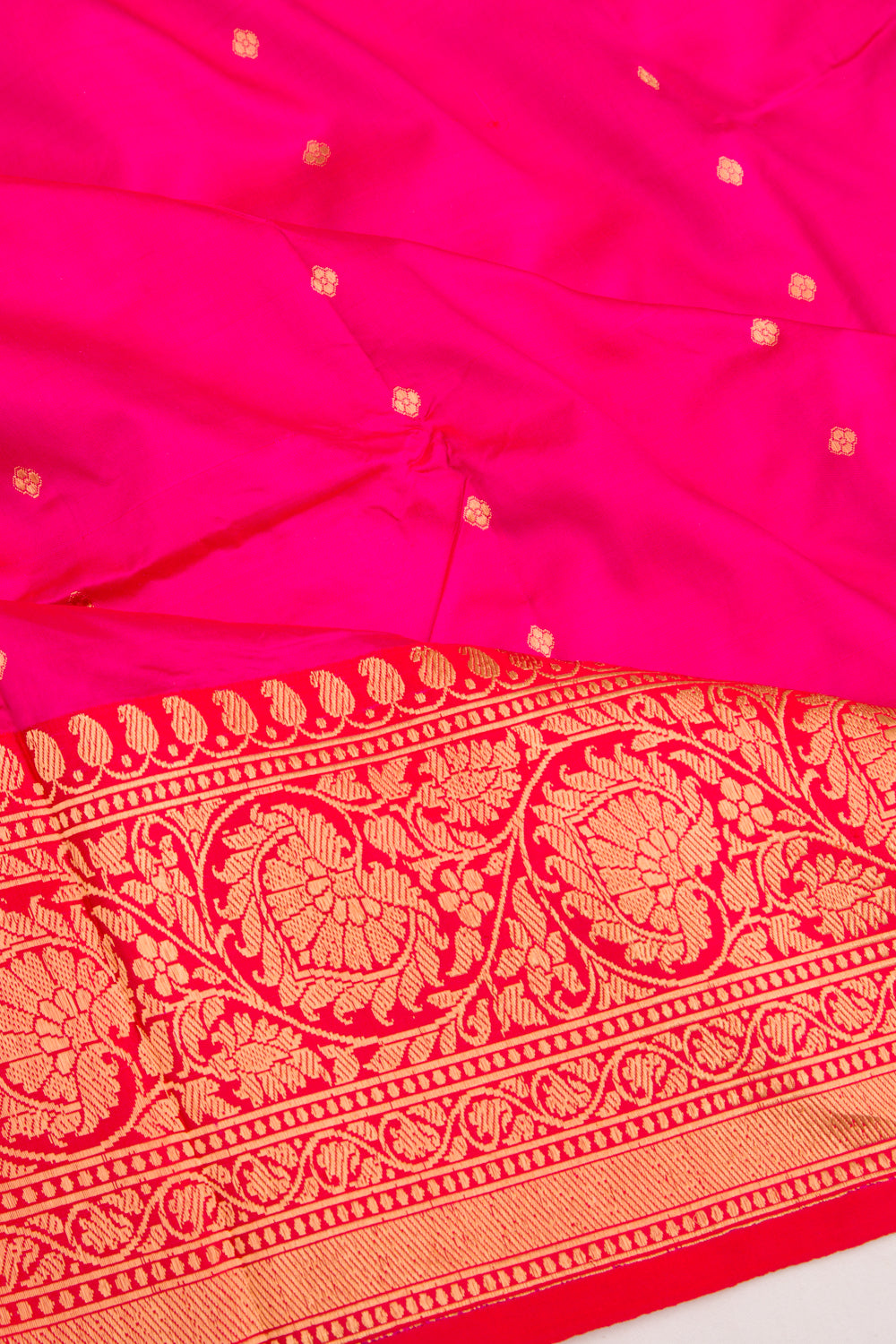 Banarasi Katan Silk Butta Pink Saree