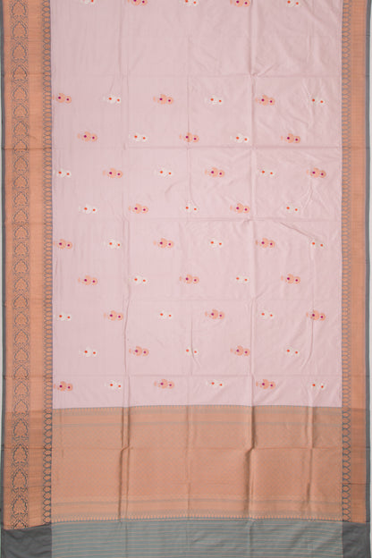Banarasi Katan Silk Butta Lilac Saree