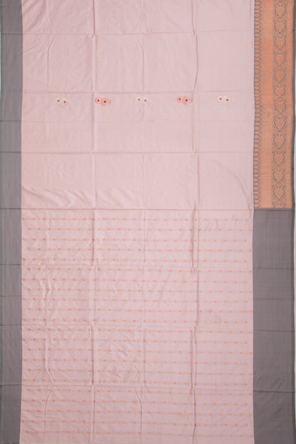 Banarasi Katan Silk Butta Lilac Saree