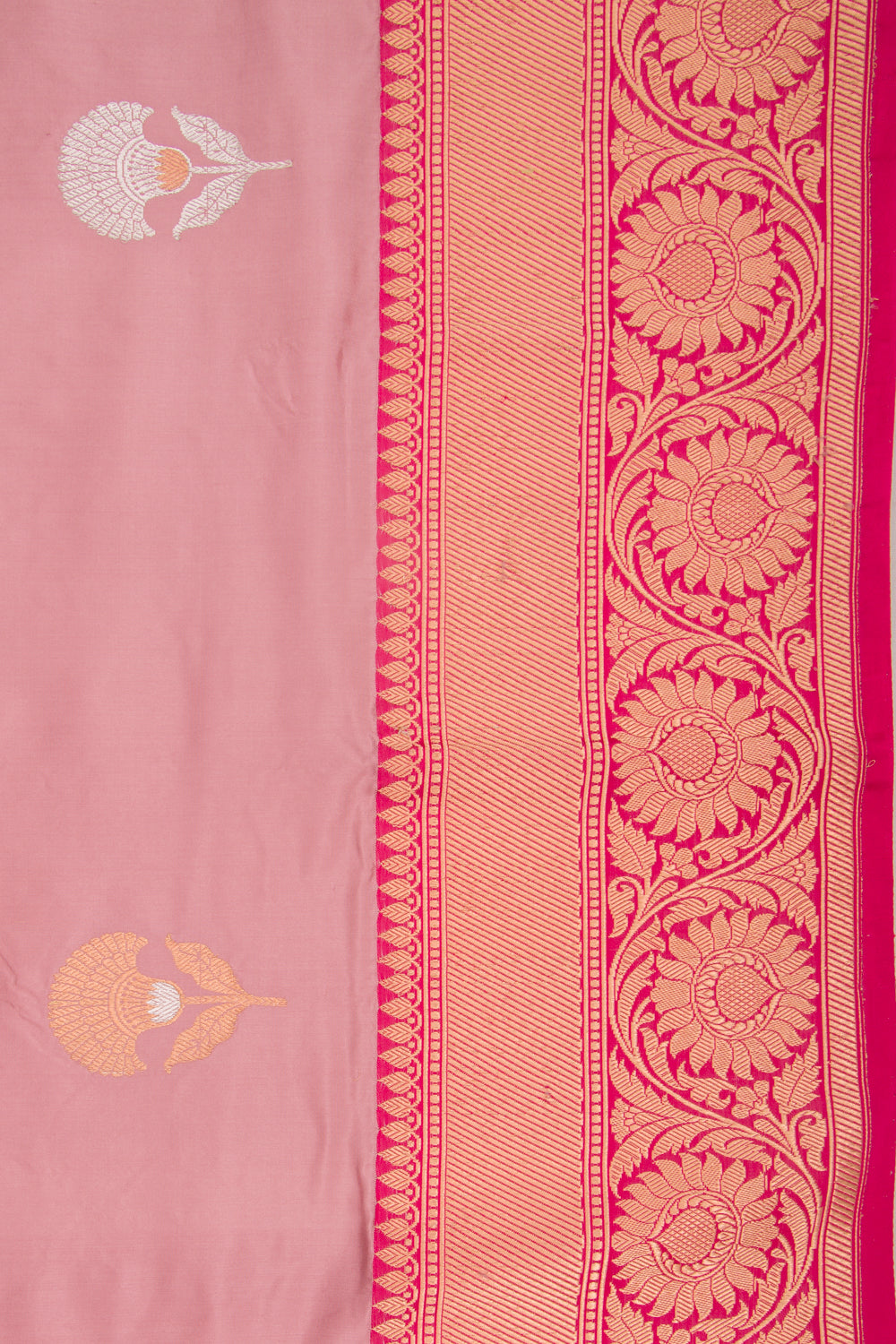 Banarasi Katan Silk Butta Lilac Saree