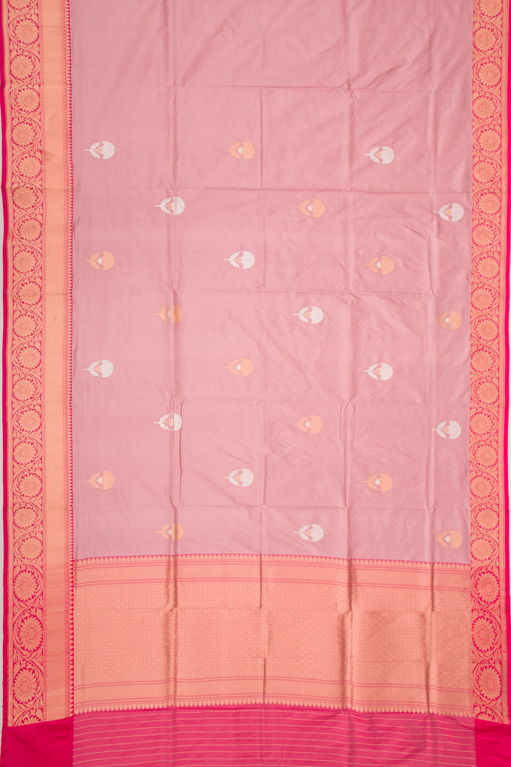 Banarasi Katan Silk Butta Lilac Saree