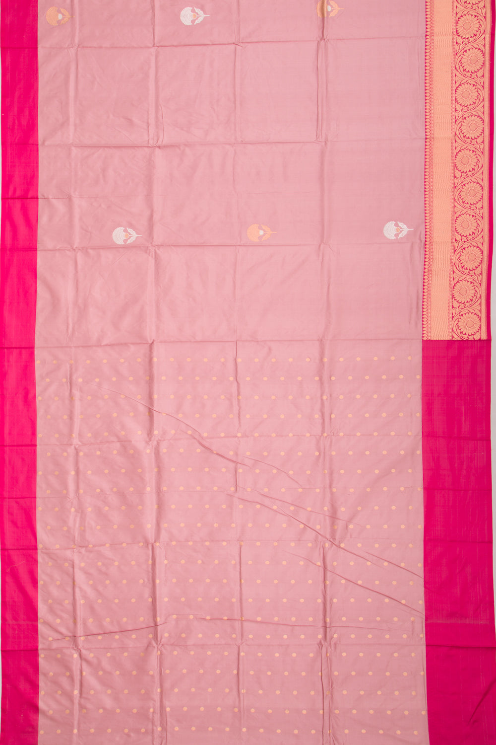 Banarasi Katan Silk Butta Lilac Saree