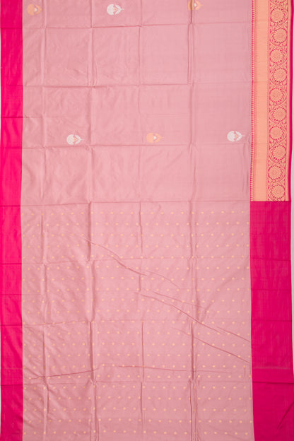 Banarasi Katan Silk Butta Lilac Saree