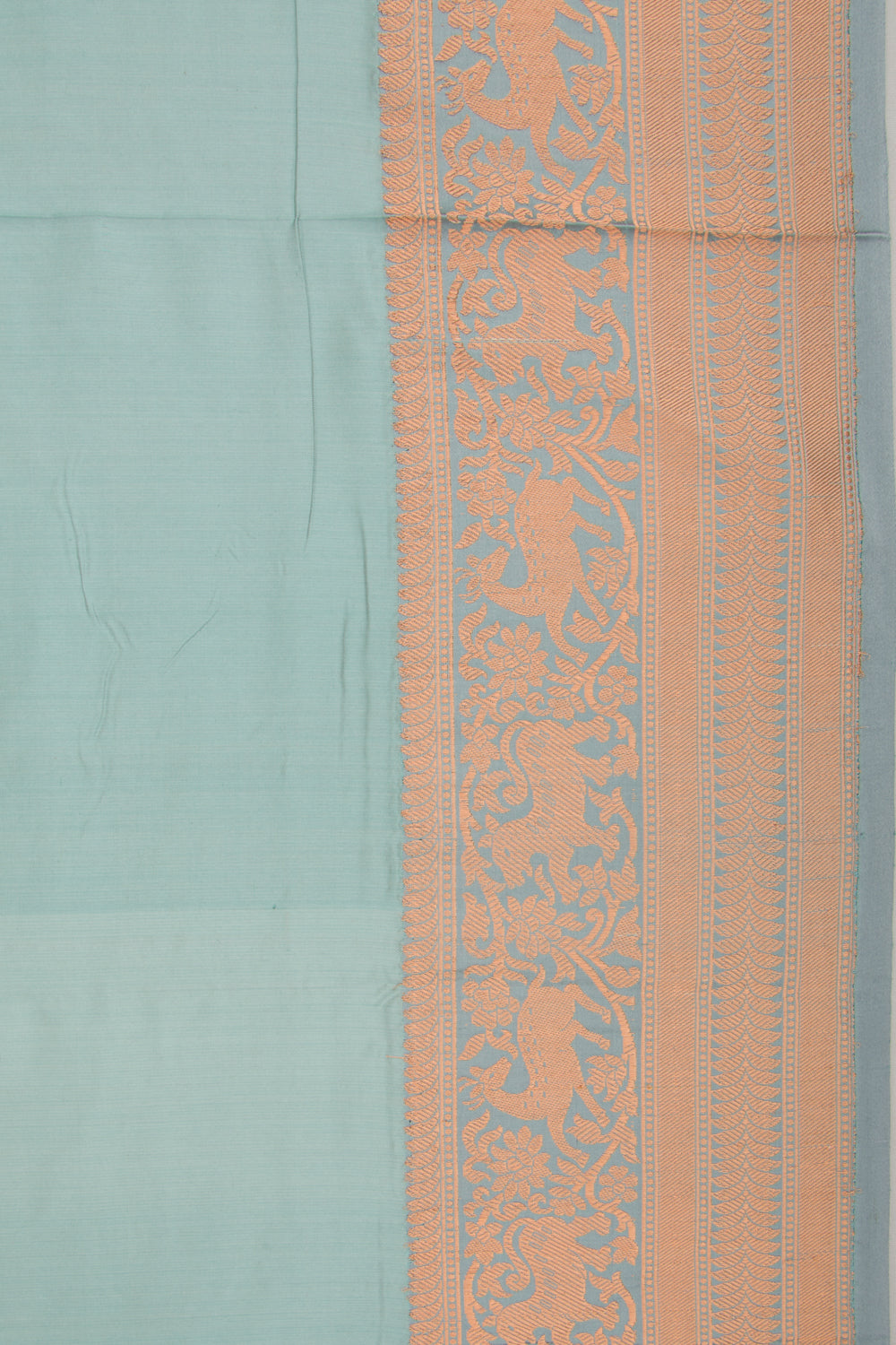 Banarasi Katan Silk Butta Pastel Blue Saree