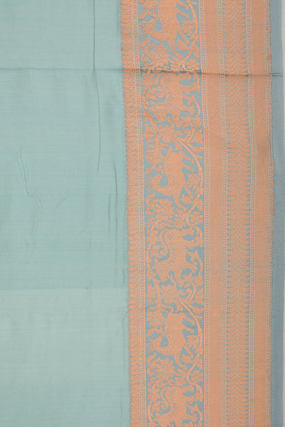 Banarasi Katan Silk Butta Pastel Blue Saree